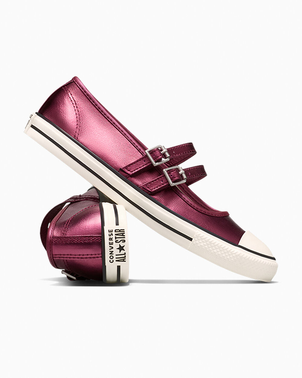 Burgundy Metallic/Egret/Black